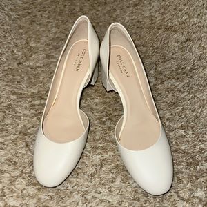 Cole Haan White Heels
